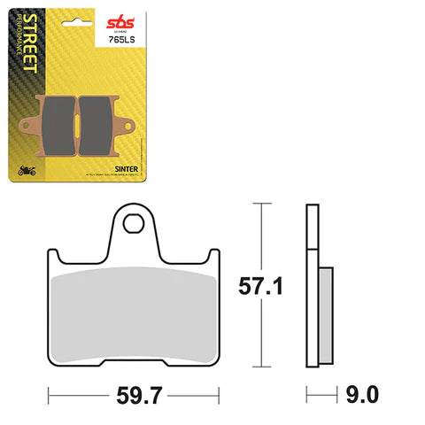 Suzuki GSX-R600, GSF650, GSX-R750/1000, GSX1400 SBS Rear Brake Pads - SBS765LS