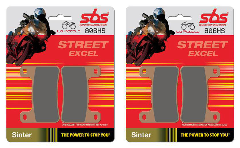 Suzuki Gsx-R 600, 750, 1000, K4-L0, Sintered Metal Brake Pads SBS 806 Hs