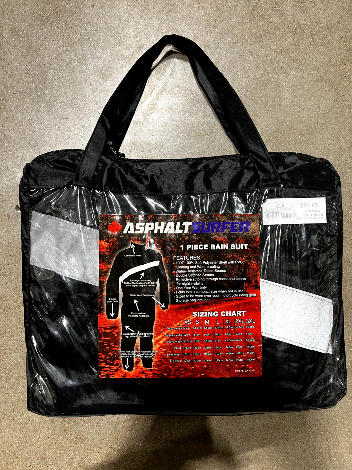 Asphalt Surfer 1-piece Rain Suit