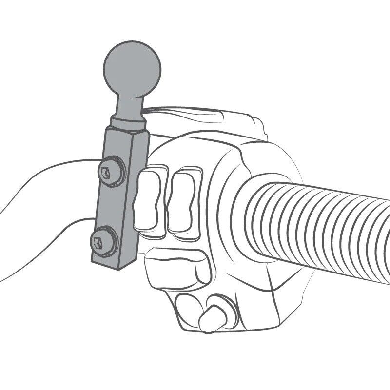 RAM Finger-Grip Universal Mount With Brake/Clutch Reservoir Base