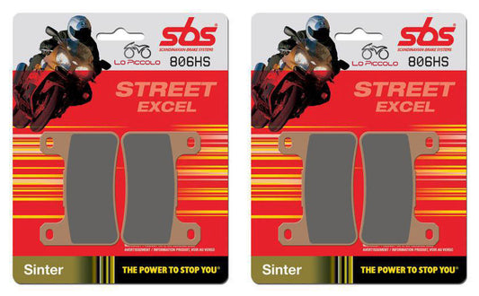Suzuki Gsx-R 600, 750, 1000, K4-L0, Sintered Metal Brake Pads SBS 806 Hs
